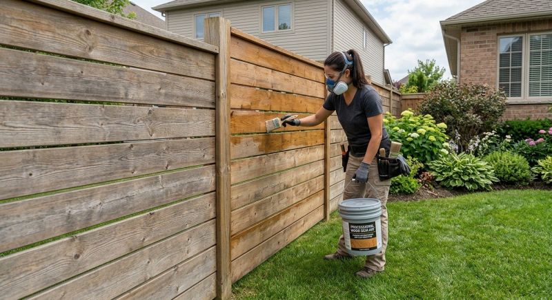 Cedar Fence Sealing in Kansas City, KS