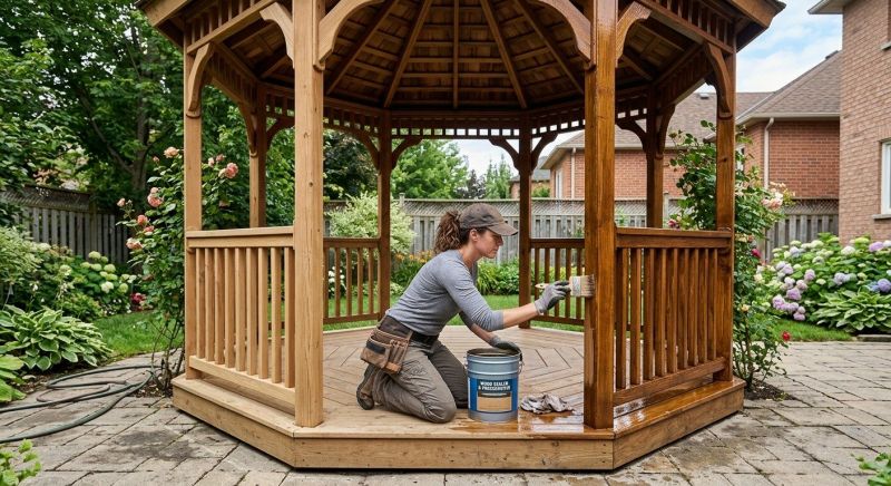 Gazebo Sealing in Kansas City, KS