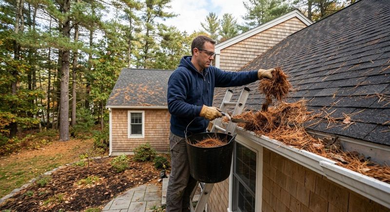 Gutter Pine Needle Removal in Arvada, CO