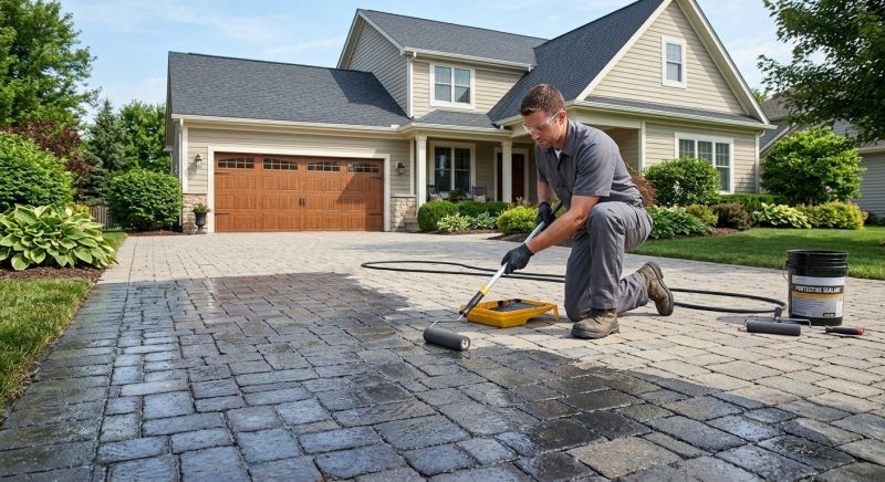 Paver Driveway Sealing in Kitsap County, WA