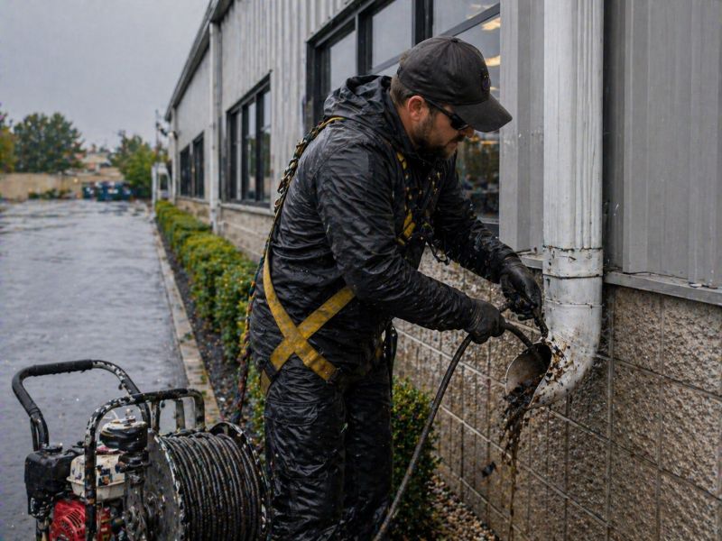 Commercial Downspout Cleaning in Sacramento, CA