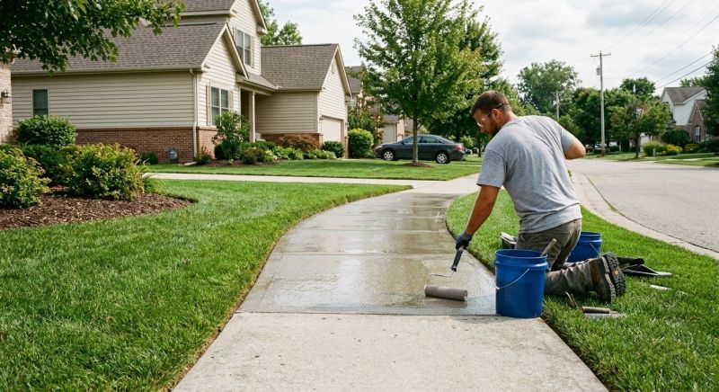 Concrete Walkway Sealing in Gig Harbor, WA