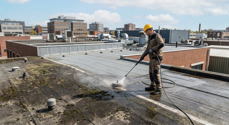 Flat Roof Cleaning in Vancouver, WA