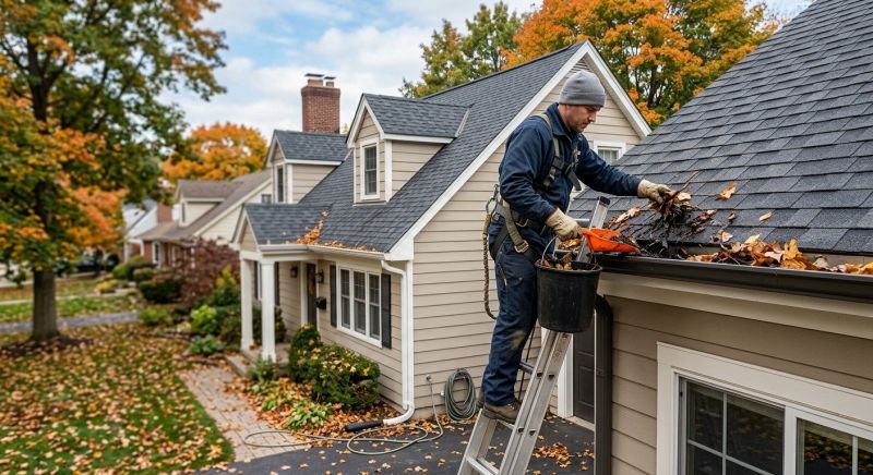 Gutter Leaf Clearing in Monmouth County, NJ