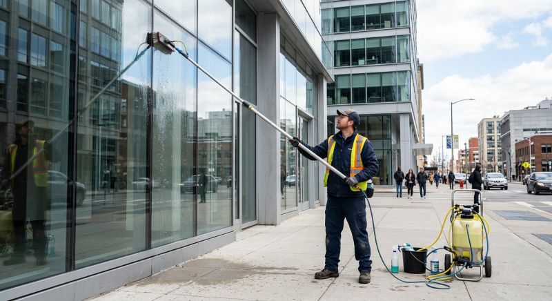Office Building Window Washing in Denver County, CO