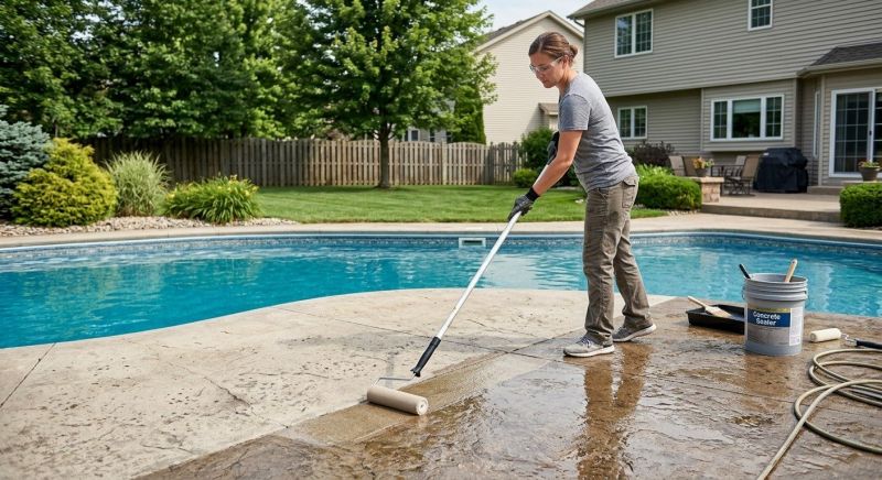 Pool Patio Sealing in Redmond, WA
