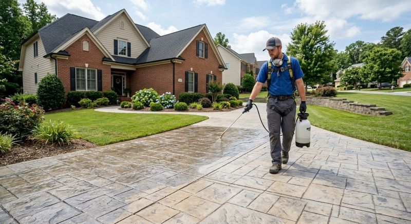 Stamped Concrete Sealing in Redmond, WA