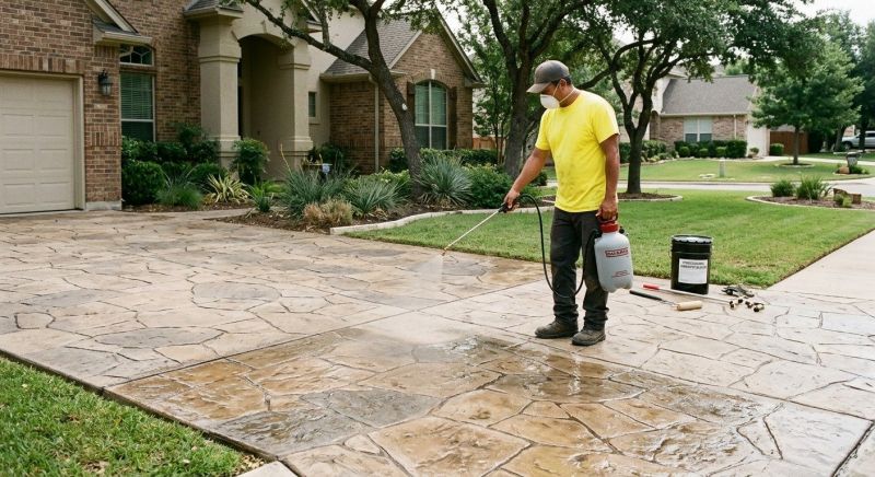 Stamped Concrete Sealing in Alpharetta, GA