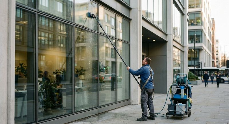 Strip Mall Window Cleaning in Littleton, CO